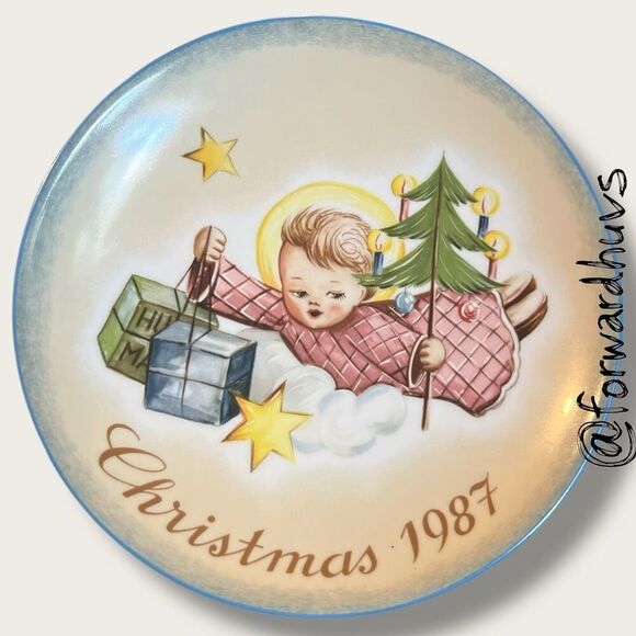 1987 Berta Hummel Collector Plate – “Angelic Gifts” - No Box - Picture 1 of 8